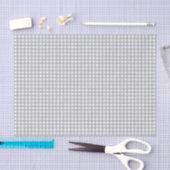 Papier Mousseline Gingham Gris Moderne (Artisanat)