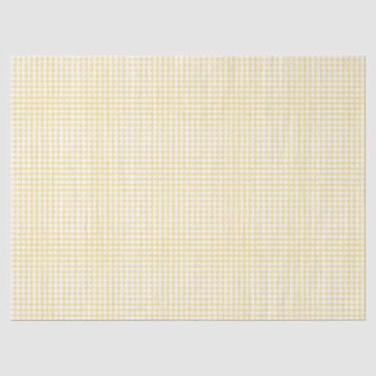 Papier Mousseline Gingham jaune (Recto)
