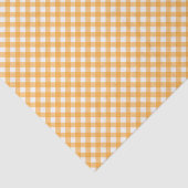 Papier Mousseline Gingham orange et blanc (Détail)