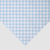 Papier Mousseline Gingham Rétro Bleu Bébé (Détail)