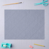 Papier Mousseline Gingham Rétro Bleu Marine (Artisanat)