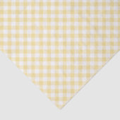 Papier Mousseline Gingham Rétro Jaune Canari (Détail)