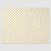 Papier Mousseline Gingham Rétro Jaune Canari (Recto)