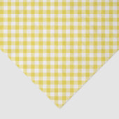 Papier Mousseline Gingham Rétro Jaune Doré (Détail)