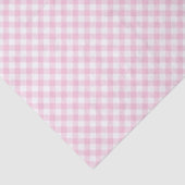 Papier Mousseline Gingham Rétro Rose Clair (Détail)