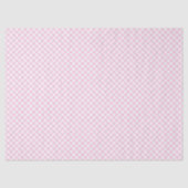 Papier Mousseline Gingham Rétro Rose Clair (Recto)