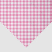 Papier Mousseline Gingham Rétro Rose Fuchsia (Détail)