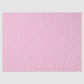 Papier Mousseline Gingham Rétro Rose Fuchsia (Recto)