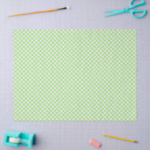 Papier Mousseline Gingham Rétro Vert Printemps (Artisanat)