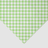 Papier Mousseline Gingham Rétro Vert Printemps (Détail)