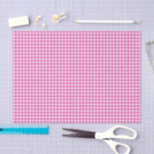 Papier Mousseline Gingham Rose Classique (Artisanat)
