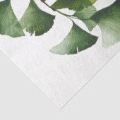 Papier Mousseline Ginkgo Biloba vert - (Détail)