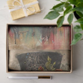 Papier Mousseline girafe à éclaboussure de couleur (Cadeau)