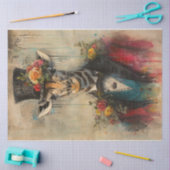 Papier Mousseline girafe à éclaboussure de couleur (Artisanat)