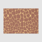 Papier Mousseline Girafe Classique Marron Brun Découpe Bold (Recto)