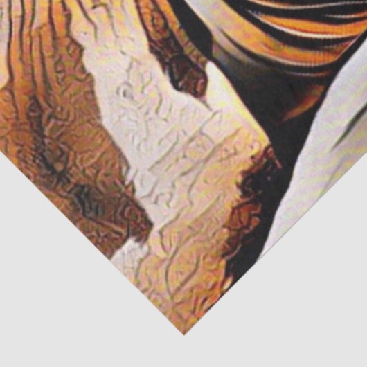 Papier Mousseline Girafe d'art (Détail)