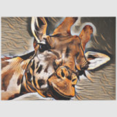 Papier Mousseline Girafe d'art (Recto)