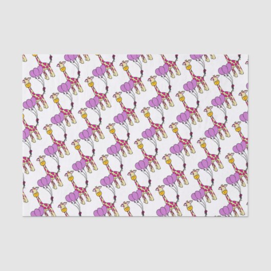 Papier Mousseline Girafe mignonne de bébé (Recto)