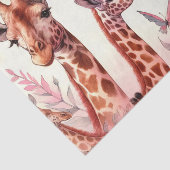 Papier Mousseline Giraffe à l'aquarelle (Détail)