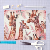 Papier Mousseline Giraffe à l'aquarelle (Artisanat)
