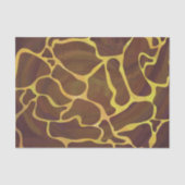 Papier Mousseline Giraffe Brown et jaune (Recto)