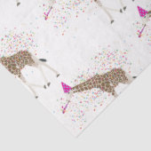 Papier Mousseline Giraffe Fête Safari Animaux ayant une fête (Détail)