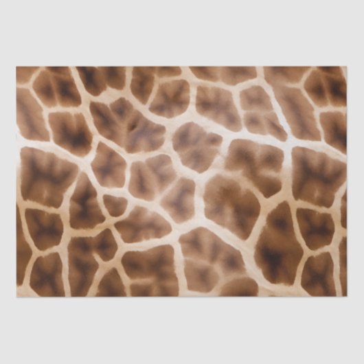 Papier Mousseline Giraffe Safari Grande impression (Recto)