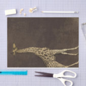 Papier Mousseline Giraffe vintage (Artisanat)