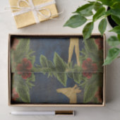 Papier Mousseline Giraffe vintage Florale (Cadeau)