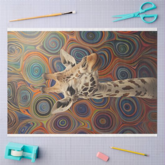 Papier Mousseline Giraffe Whimsical Lifelike Decoupage (Artisanat)