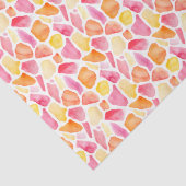 Papier Mousseline Giraffe Whimsical Lumineuse Imprimer rose orange j (Détail)
