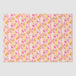 Papier Mousseline Giraffe Whimsical Lumineuse Imprimer rose orange j