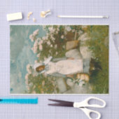 Papier Mousseline Girl and Laurel par Winslow Homer (Artisanat)