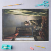 Papier Mousseline Girl Reading a Letter à Open Window, Vermeer (Artisanat)