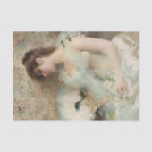 Papier Mousseline Girl With Hummingbirds par Vittorio Matteo Corcos (Recto)