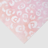 Papier Mousseline Girly Blush Pink Leopard Animal Birthday (Détail)