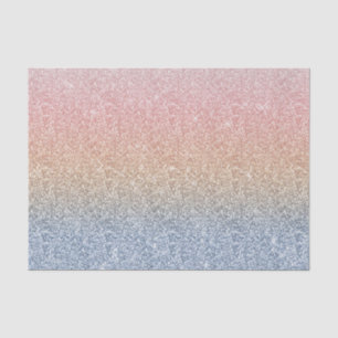 Papier Mousseline Girly Blush Rose Gold Blue ombre