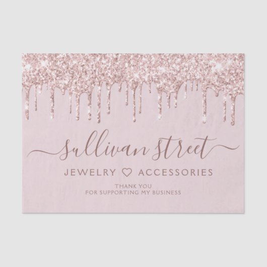 Papier Mousseline Girly Rose Parties scintillant Drift Petite entrep (Recto)