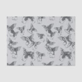 Papier Mousseline Gizmo | Black & White Pattern (Recto)