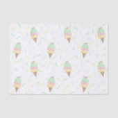 Papier Mousseline Glace à l'aquarelle et fête de Sprinkle (Recto)