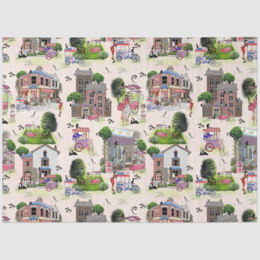 Papier Mousseline Glace Country Fair (Recto)