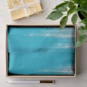Papier Mousseline Glaçons de Noël Bleu Aqua (Cadeau)