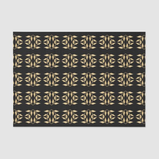 Papier Mousseline Glam Black Gold Abstrait Motif graphique (Recto)