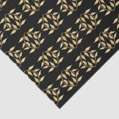 Papier Mousseline Glam Black Gold Abstrait Motif graphique (Détail)