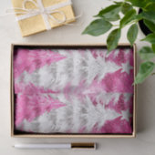 Papier Mousseline Glam blanc rose arbres de Noël (Cadeau)