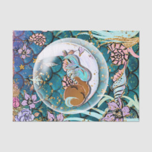 Papier Mousseline Glam Dark Mermaid Boy Baby shower fête d'anniversa