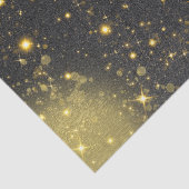 Papier Mousseline Glam De Luxe Gold Et Black Sparkly Bling (Détail)