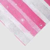 Papier Mousseline Glam en argent rose Abstraites rayures Anniversair (Détail)