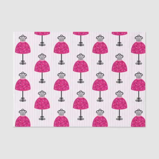 Papier Mousseline Glam Fashion Diva fête d'anniversaire (Recto)