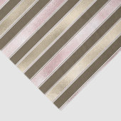 Papier Mousseline Glam Gold Blush rose Brown rayures (Détail)
